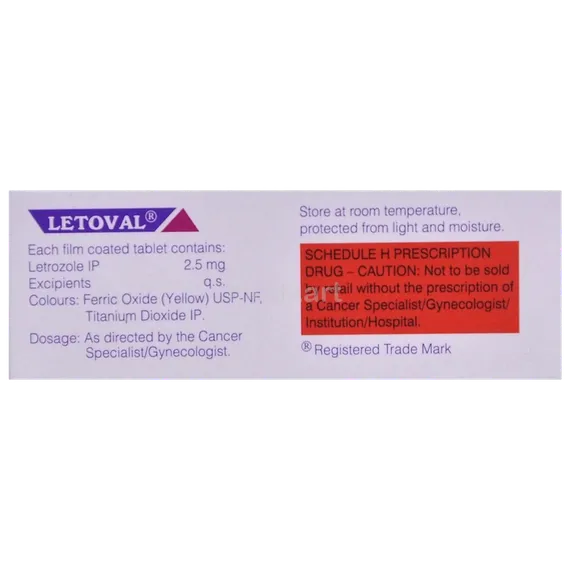 letoval 2.5mg tablet 5's